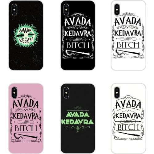 Avada Kedavra Bitch For Apple iPhone X XR XS 11Pro MAX 4S 5S 5C SE 6S 7 8 Plus ipod touch 5 6 Accessories Phone Shell Covers