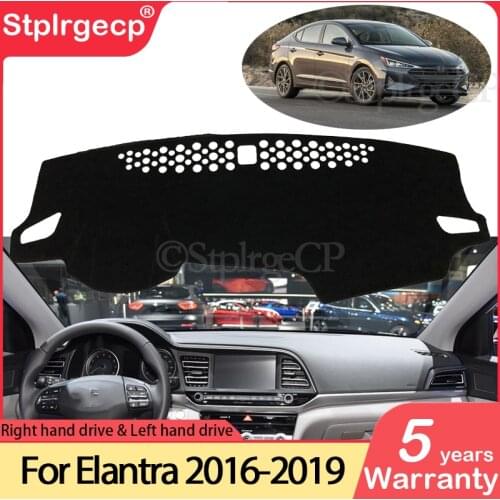 For Hyundai Elantra 2016 2017 2018 2019 AD Avante Anti-Slip Mat Dashboard Cover Pad Sunshade Dashmat Anti-UV Carpet Accessories