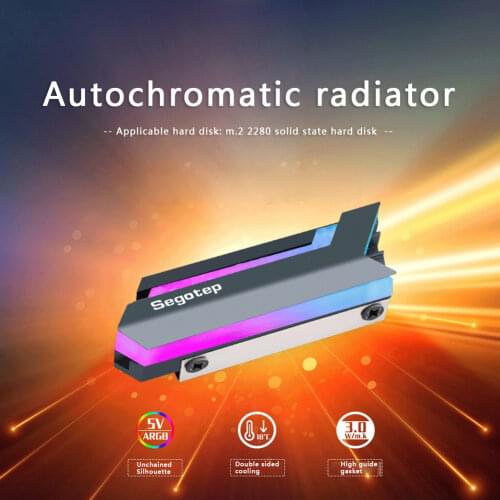 RGB M.2 SSD Heatsink NGFF 2280 NVMe Solid State Drive Cooler for Desktop PC Computer support dropshipping