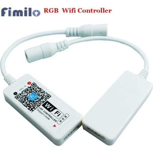 RGB Led Wifi Controller RGBW RGBWW Bluetooth WiFi LED controller For led strip Timing Function Smartphone Control by Magic Home