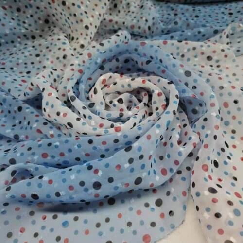 Chiffon Swissdot ombre dotted soft fabric light craft fashion cosplay blouse DIY dress fabric