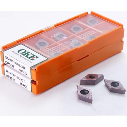 OKE DCMT11T302-OTF OP1215/DCMT11T304-OTF OP1215/DCMT11T302-OTF OC2025/DCMT11T304-OTF OC2025 CNC carbide inserts 10PCS/BOX