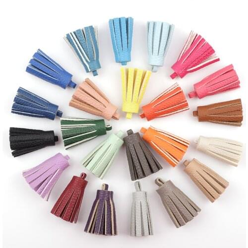 Vintage Leather Tassels DIY Handmade Craft Jewelry Findings Pendant Earrings Bag Accessories 5pcs/lot