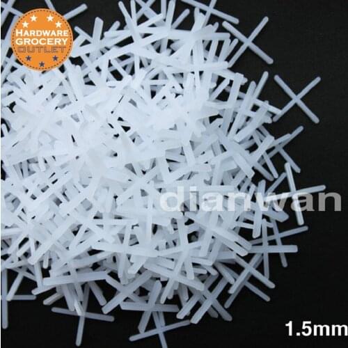 1.5mm Tile Spacers Ceramic Tile Spacers Spacing Of Floor And Wall Tiles 500pcs