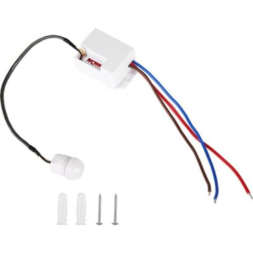 110-240V Mini Adjustable High Sensitivity Time Delay PIR Infared Motion Sensor Switch Hot