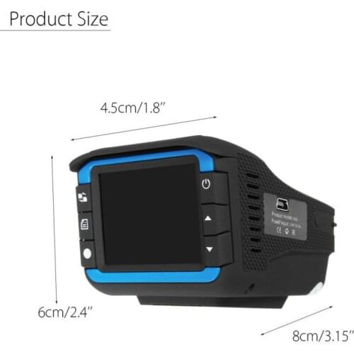 2021 Camera Video 2in1 HD 720 P Auto DVR Detector Camera Video Recorder Dash Cam Radar Laser Speed Detector Good Quality