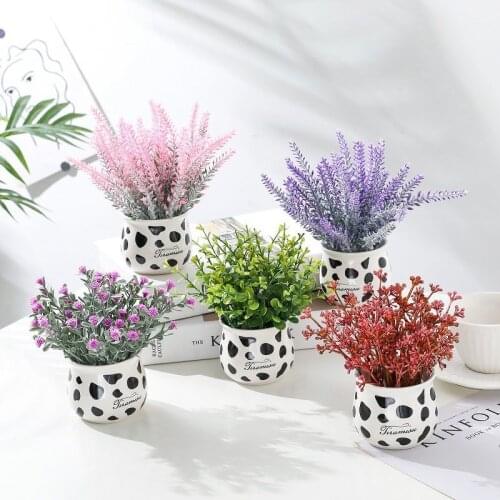 Home Decoration Accessories Floral Potted Plants Artificial Flowers Living Room Interior Room Decorations Bouquets