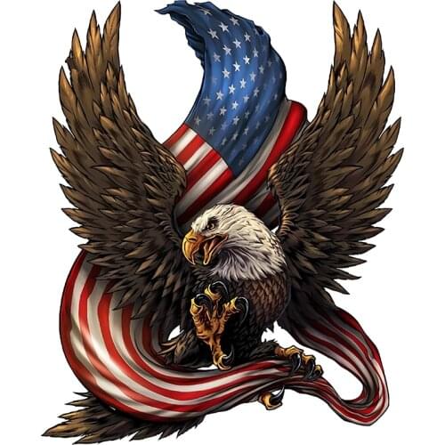 Rule My Life American Bald Eagle Car Sticker Decals Anime Animal Cute Car Accessories Decorations Pegatinas Para Coche