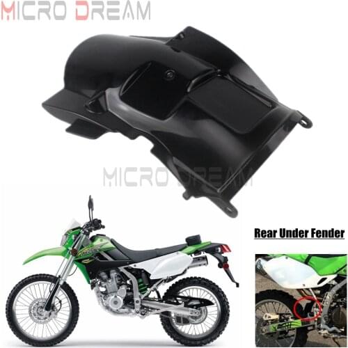 For KAWASAKI KLX 250 KLX250 2008-2017 Motorcycle Dirt Bike Rear Under Fender / Seat Under the Tire Fender Black Fender Mudguard