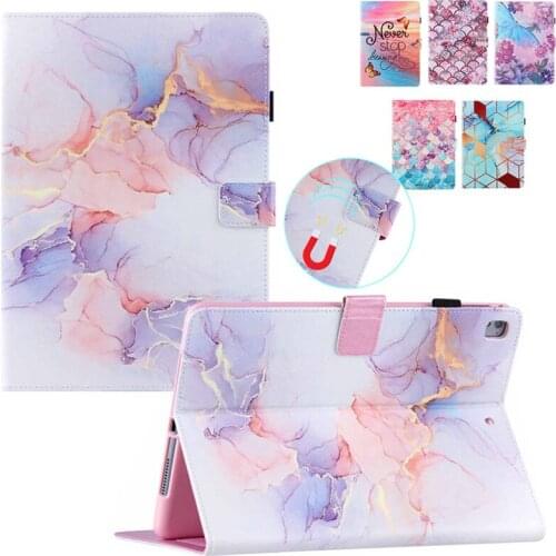 Cover For Apple iPad Air1 Air2 5th Gen 2017 6th Gen 2018 for ipad Pro 2016 9.7"Smart Magnetic Case Funda Coque Marble soft shell
