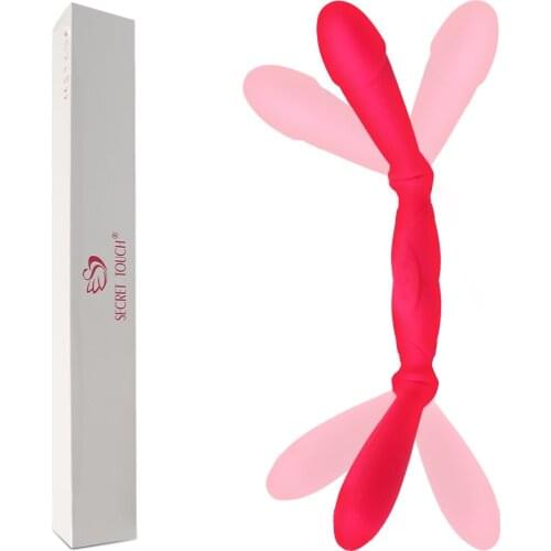 Double Penetration Dildo vibrator Women Vaginal G-spot Adult Sex Toy For Lesbian Strapless Strapon Double Strapon For Couples