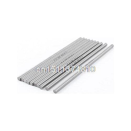 10 Pcs 3.6mm x 100mm HSS Grooving Tool Round Turning Lathe Bars Silver Gray