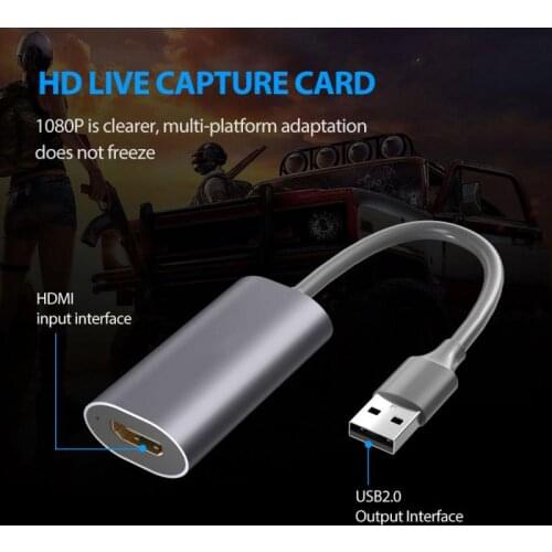 HD 1080P HDMI-compatible Type C Video Capture Card USB 2.0 Video Grabber For PS4 PS5 XBOX Game Recording PC Live Streaming