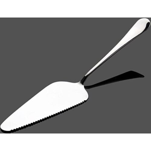 Cake Spade Pizza Scoop Cheese Transfer Device Stainless Steel Shovel Baking Cooking Tools (With Serrated) PAK55