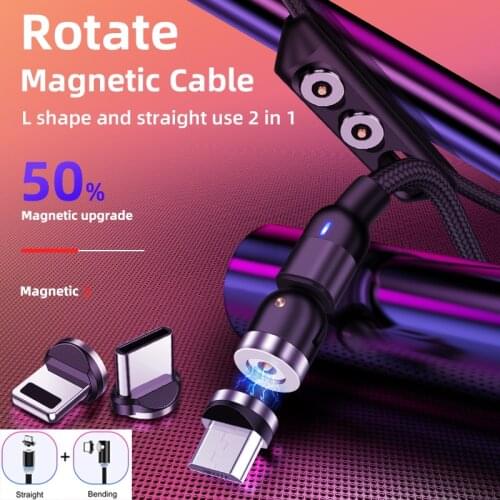 New Arrivel Magnetic Cable Micro USB Type C Adapter 3A Charger Fast Charging Wire For iPhone 11 XS Max Samsung Android Phones