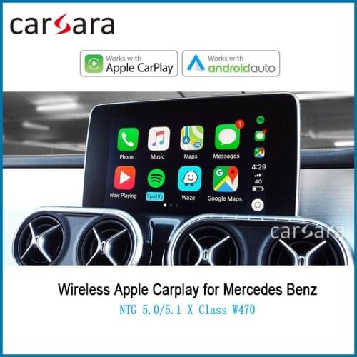 Merce des CarPlay for X Class W470 AirPlay Phonelink NTG5 System with Voice control Plug-On Android Auto Decorder Box
