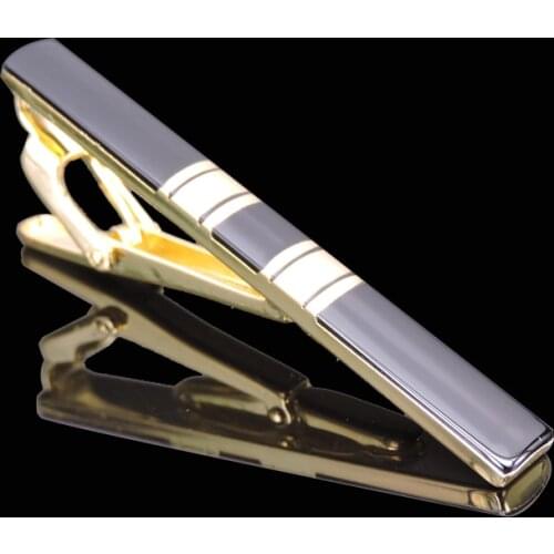 Mens tie clip luxury mens business shirt brand gold tie clip French Wedding Shirt Tie Clip