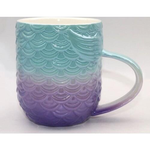 New 400mL Dream Mermaid Coffee Mugs Unique Cups and Mugs Creative Color Mark Drinkware Christmas Gifts for Friends Drop Shipping