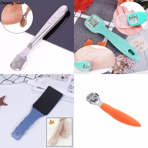 Dead Hard Skin Callus Remover Scraper Pedicure Rasp Tools Portable Cuticle Pusher Nail Foot Care Tool Foot File Set