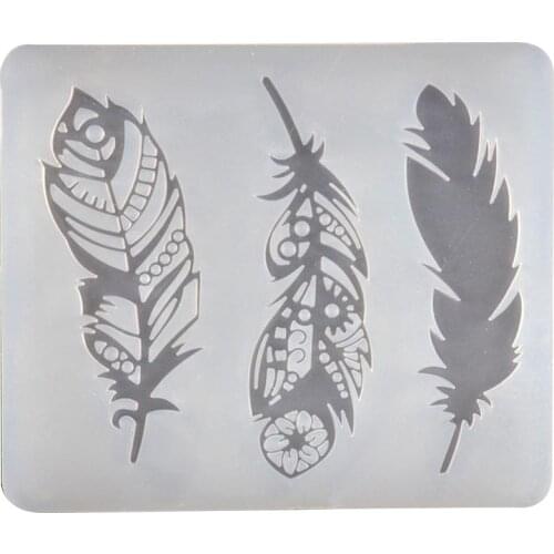 Gear Bird Feather Jellyfish Compass Silicone Bookmarker Mold Resin DIY Mould Silicone mold for resin tray