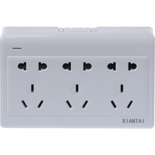 10A Surface Mounted 15 Poles Triple 2 Pins And 3 Pins AU Shutter Wall Socket