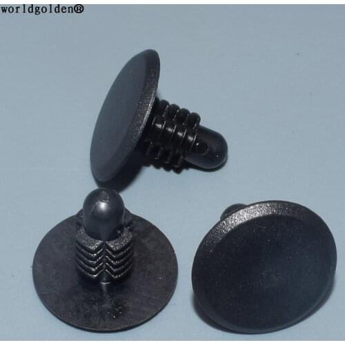 Worldgolden 100pcs auto clips Nylon Black Retainer 468840
