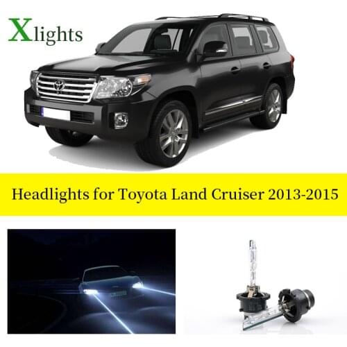 Xlights For Toyota Land Cruiser 2013 2014 2015 Xenon Bulb Headlight Lamp 12v Kit HID Lights Low High Beam Auto Car Accessories