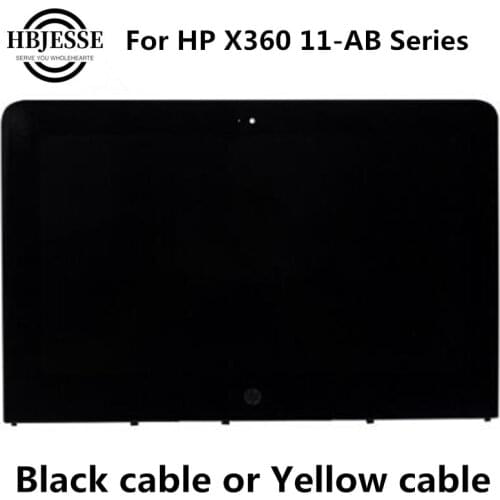 For HP Stream x360 11-ab 11-ab103tu 11-ab118tu 11-ab122tu 11-ab162nd Full LCD Display Touch Screen Digitizer Assembly with Frame