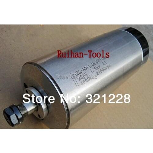 1.5KW WATER-COOLING HIGH SPEED HIGH PRECISION SPINDLE MOTOR NUMERICAL ENGRAVING/GRINDING/MILLING