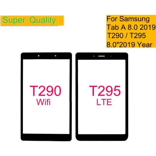 10Pcs/Lot For Samsung Galaxy Tab A 8.0 2019 T290 T295 Touch Screen Panel Tablet Front Outer Glass Lens T290 T295 Wifi LTE