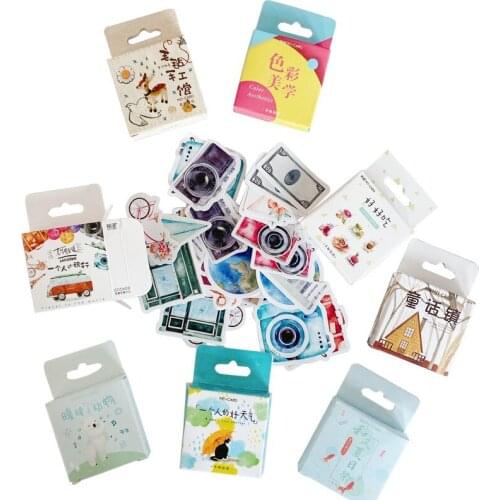 20boxes Combination sale Kawaii Mini Paper Sticker Decoration Diary Scrapbooking Label Sticker Stationery Can combined freely