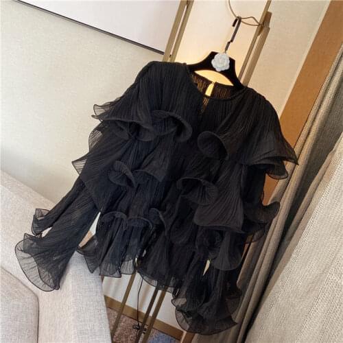 2020 spring summer autumn new women fashion casual lady beautiful nice Tops woman female OL blouses Fq53