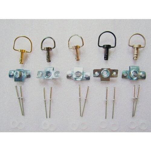 5 Sets Motorcycle 14MM Quick Release D-RING 1/4 Turn Race Fairing Fasteners Rivet