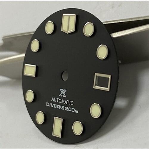 28.5MM C3 Green Luminous Watch Dial Replacement Part for NH35A Watch Dial