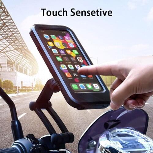 Rain-proof Phone Holder Bike Phone Mount Bag Bicycle Handlebars Cell Phone Holder for Motorcycle Universal Waterproof Ne