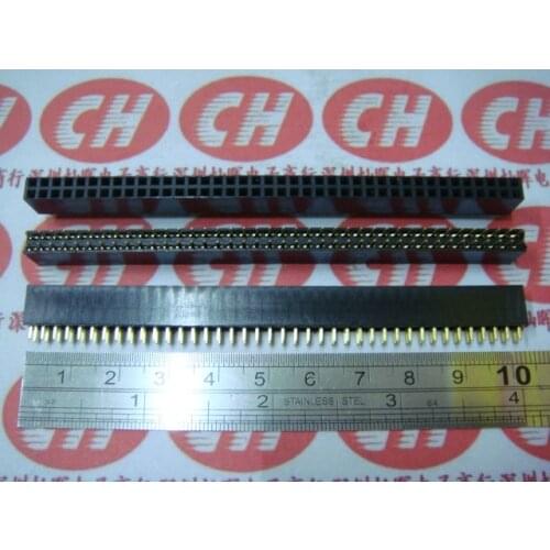 10pcs 2*40 Double Row Pin IC 80Pin 2*40P Flat Header Socket 2.54mm 80PIN 2x40P double needles socket mother row