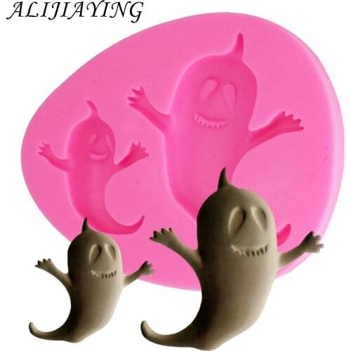 Halloween Ghost Baking Molds Silicone Mold Cake Decorating dessert tools DIY pastry Kitchen Accessoriess D1321