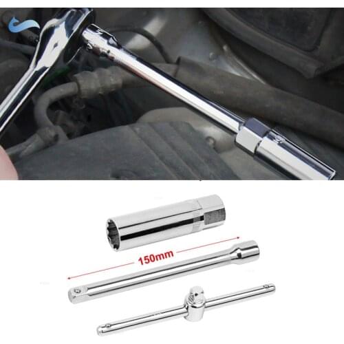 1pc 3/8inch / 1/2inch Spark Plug Wrench Socket Tool Car Disassembly Repair Sleeve Wrench For BMW Ford VW Hyundai Spark