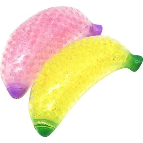 Banana Squeeze Toy, Slow Bouncing Ball Stress Relief Sensory Fidget Tool for Kids / Adults 2021 New Arrivals Gifts