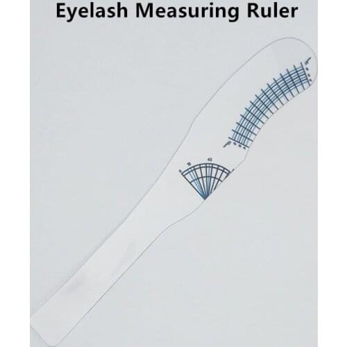 2pcs New Eyelash Measuring Ruler Eyelashes Length Curling Degree Ruler Lashes Symmetrical Positioning Extension Tool Accesories
