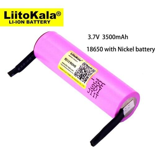 1-10 PCS Liitokala INR18650 35E Original 18650 Lithium Battery 3500mAh 3.7V 25A High Power for Electrical Tools+DIY Nickel