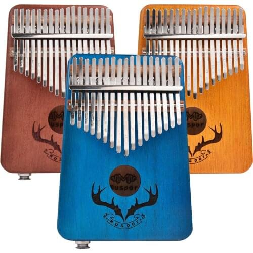 17 keys EQ kalimba Mahogany Thumb Piano Kalimba Finger Piano with Electric Pickup Tuner Hammer Beginner Music Learning keyboard