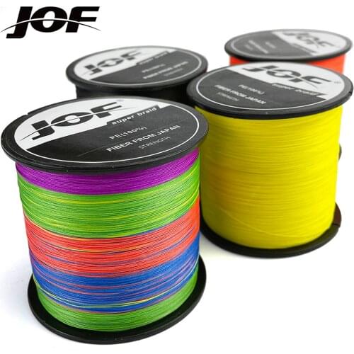 JOF 8 Strands Braided Fishing Line 300M 18-96LB Strong Multifilament PE Line