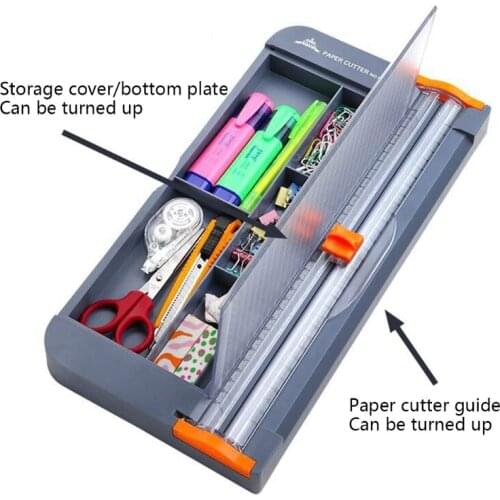 Manual A4 Paper Trimmer Cutter Multifunctional Storage Box Portable Guillotine Trimmers Paper Photo Labels Cutting Machine