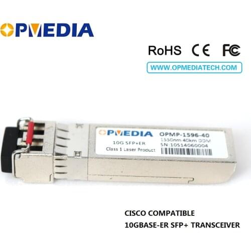 Compatible with Cisco 10G 1550nm 40km SFP+ optical module,10G ER SFP+ transceiver with dual LC connector and DDM function