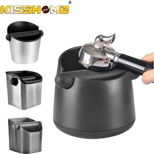 Espresso Knock Box Shock-Absorbent Durable Barista Style Coffee Knock Box Container Anti Slip Coffee Grind Dump Bin Waste Bin