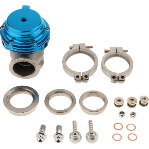 1 Set 38mm Car External Wastegate Aluminum Top Steel V-band External Waste Gate For Supercharge Turbo Manifold Car Accessories