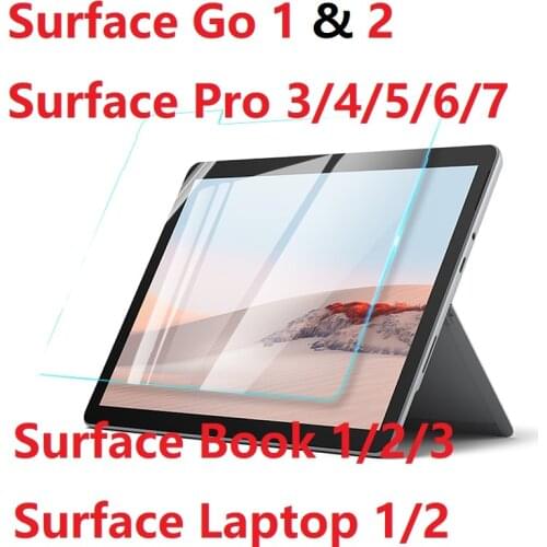 For Microsoft Surface Pro 3 4 5 6 7 Tempered glass Surface Pro X book Laptop 2 Surface Go 2 HD Film Screen Protector