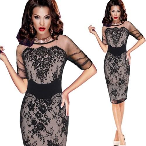 Cocktail Dresses Lace See Through Dress Skiny Dress Evening Party Dresses Wedding Evening Dress Formal Dress Celebrity Dresses