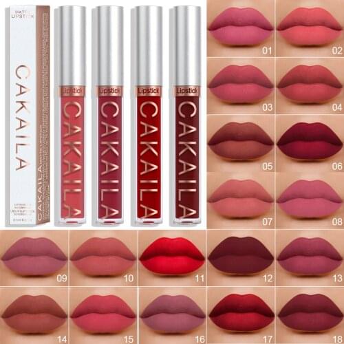 1PC Velvet Matte Lip Gloss Waterproof Long Lasting Nude Liquid Lipsticks Moisturizing Non-stick Cup Lip Glaze Makeup Cosmetic